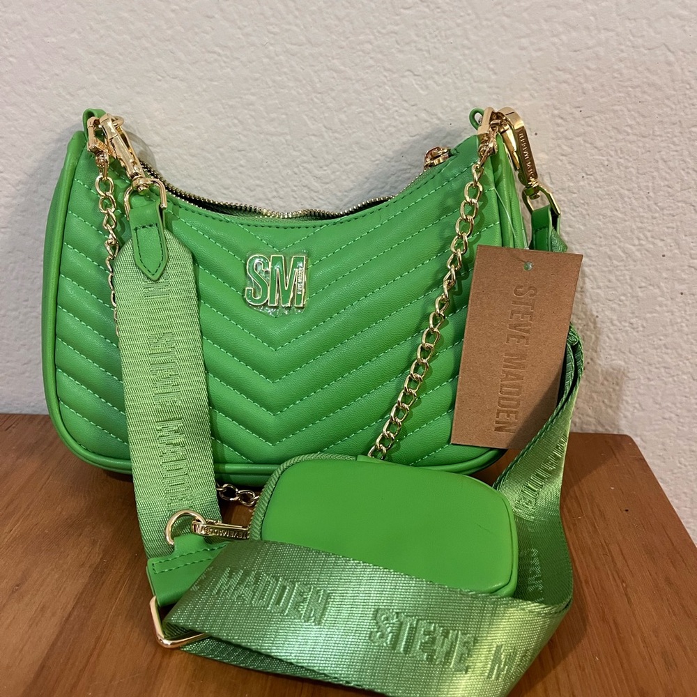 Steve Madden Vibrant Green Crossbody Bag